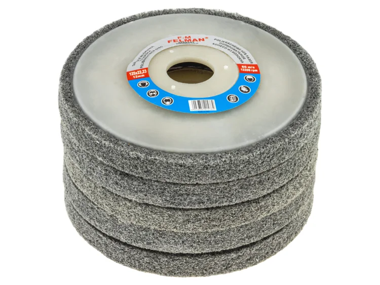 Tarcza polerska włóknina nylonowa stal inox 125mm