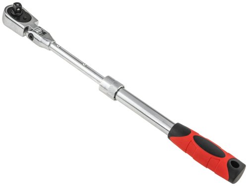 GRZECHOTKA TELESKOPOWA ŁAMANA 3/8" 215-315 MM 72 ZEBY REGULOWANA DŁUGOŚĆ