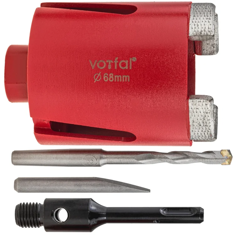 WIERTŁO OTWORNICA DIAMENTOWA KORONKA POD PUSZKI ŻELBETONU BETONU 68 MM M16