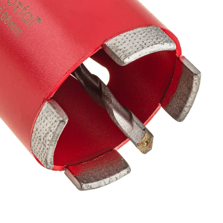WIERTŁO OTWORNICA DIAMENTOWA KORONKA POD PUSZKI ŻELBETONU BETONU 68 MM M16