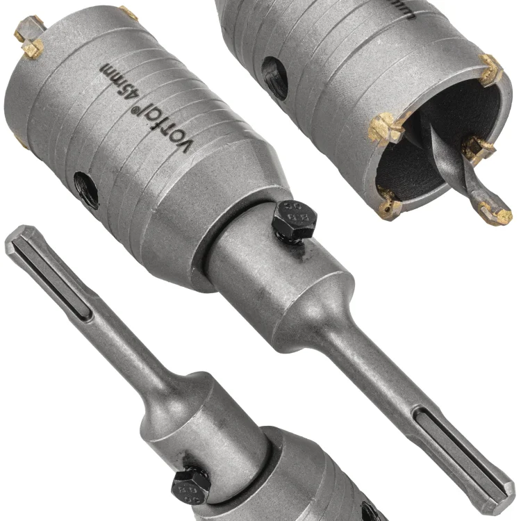 OTWORNICA KORONKA FREZ DO BETONU MURU UCHWYT SDS+ PLUS 45 MM