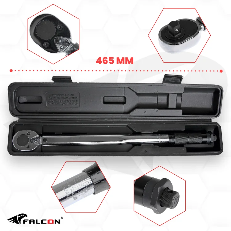 KLUCZ DYNAMOMETRYCZNY 1/2" 10-210 Nm 465mm