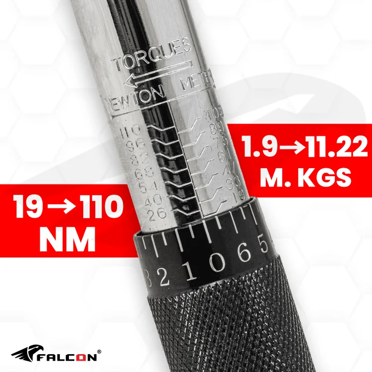 KLUCZ DYNAMOMETRYCZNY 3/8" 19-110NM Z BLOKADĄ CERTYFIKAT KALIBRACJI CR-V