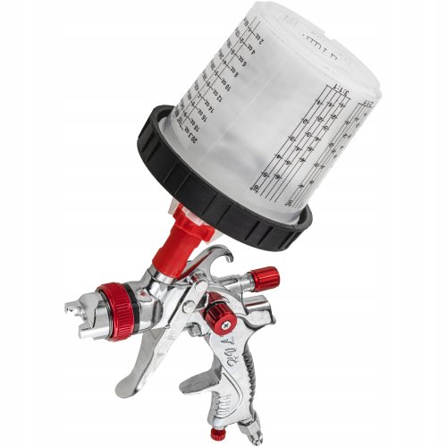 PISTOLET LAKIERNICZY DO MALOWANIA HVLP 2008 600 ML X3 DYSZA 1,3 1.7 2.0