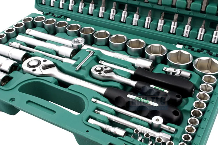 Zestaw kluczy nasadowych 1/2" 1/4" HONITON 94 elementy