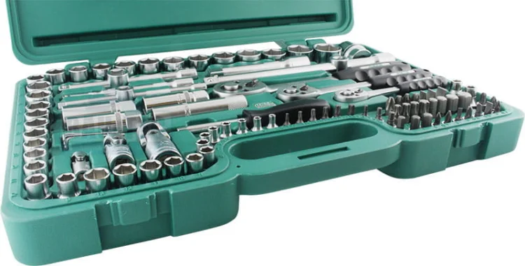 Zestaw kluczy nasadowych 1/2" 3/8" 1/4" HONITON 99 elementy