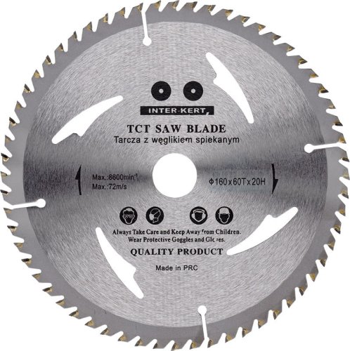 Tarcza widiowa do drewna 160mm x 22 x 60T