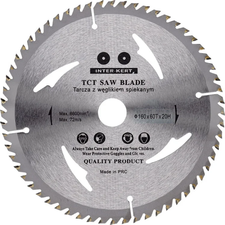 Tarcza widiowa do drewna 160mm x 22 x 60T