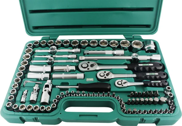 Zestaw kluczy nasadowych 1/2" 3/8" 1/4" HONITON 99 elementy